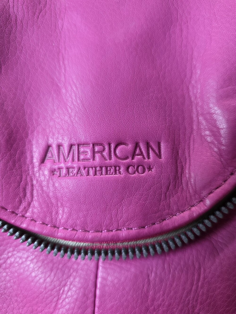 American Leather Co. Pink Leather Crossbody Bag - Picture 4 of 13